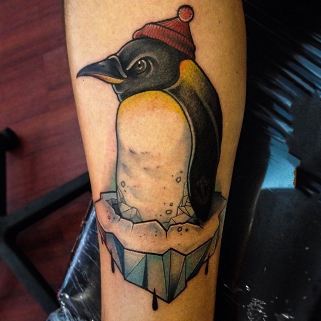 企鹅纹身图   呆萌的企鹅纹身图案