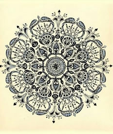 精美时尚的图腾花卉纹身图案