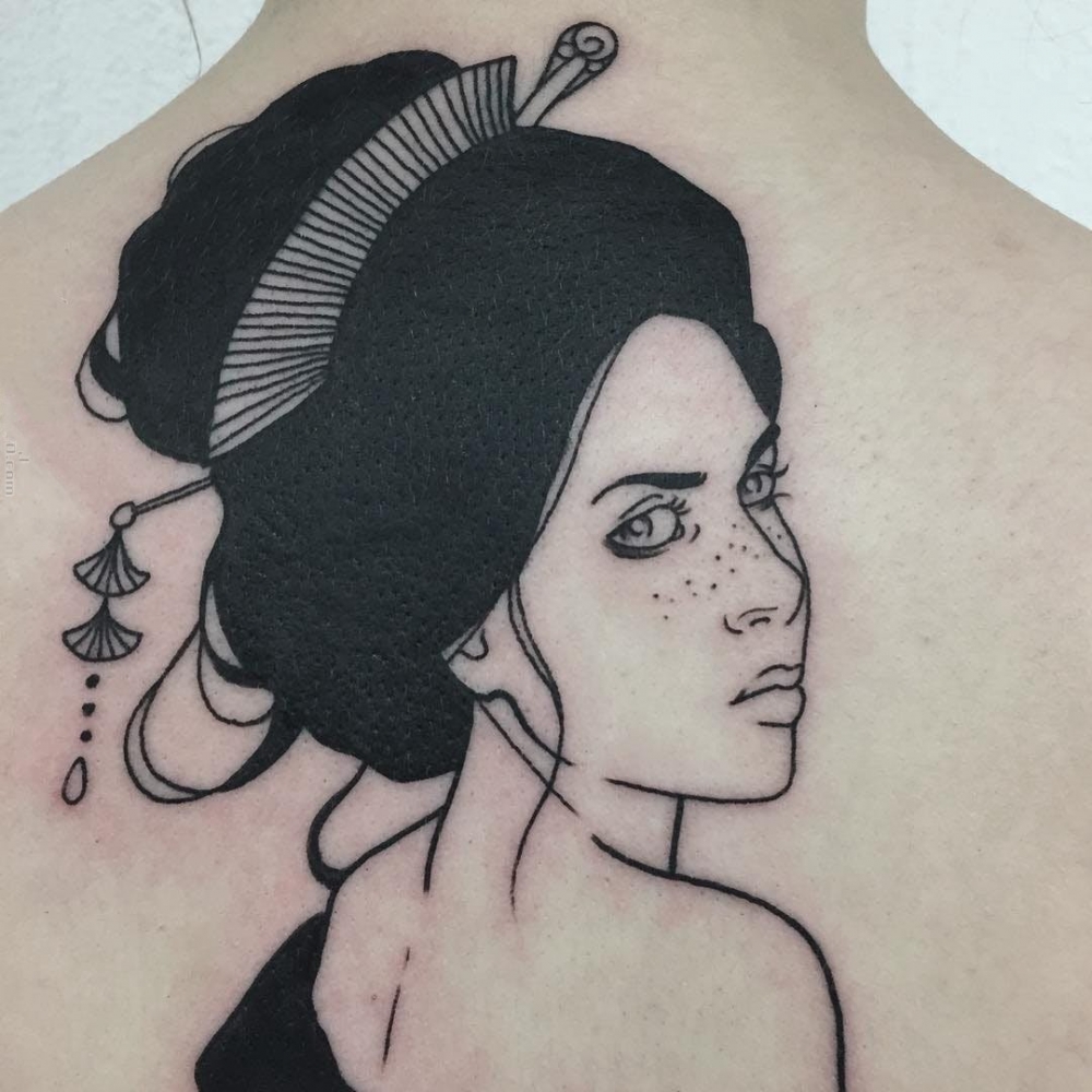 女生人物纹身图案   设计别样的人物纹身图案