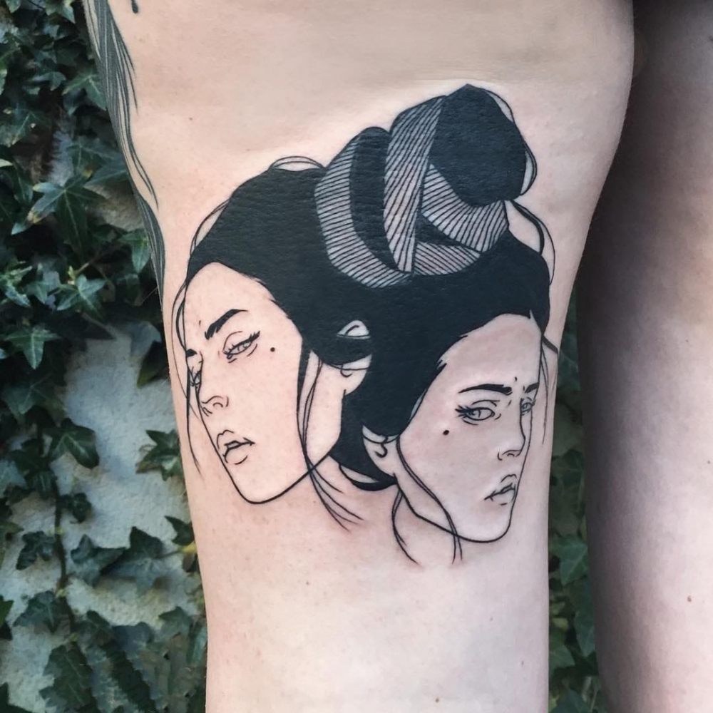 女生人物纹身图案   设计别样的人物纹身图案