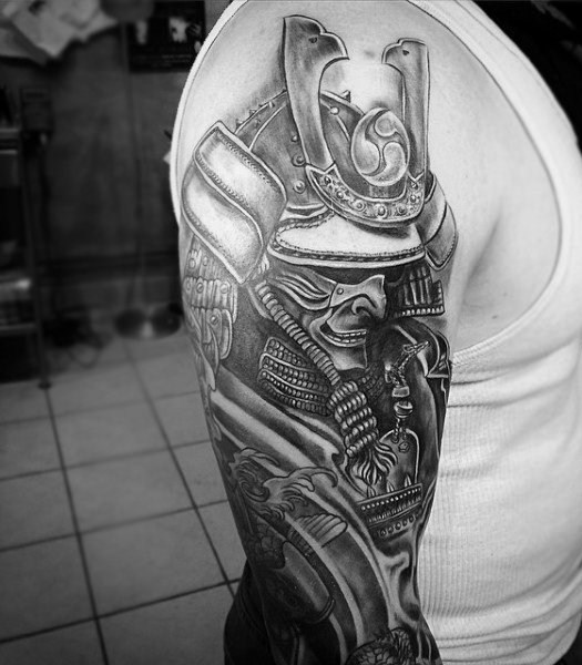 日本武士 纹身   多款凶猛的日本武士纹身图案