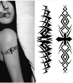 一款图腾漂亮的臂环纹身图案