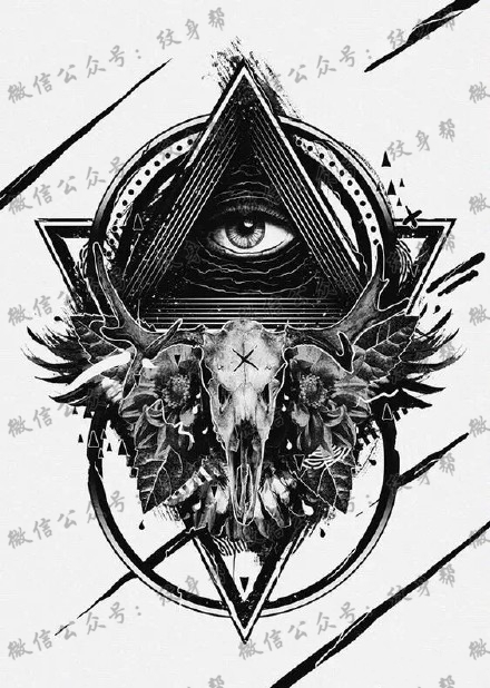 19张一组上帝之眼纹身手稿图案素材