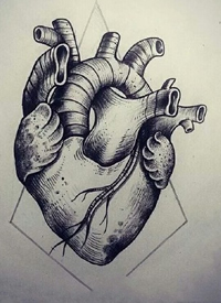 一套15张心脏纹身手稿图案素材缩略频道推荐图