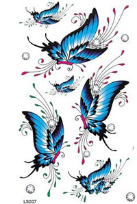 一组蝴蝶纹身手稿图案缩略频道推荐图