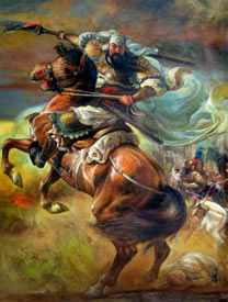 霸气关公纹身图案