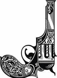 一组12张手枪纹身手稿图案素材缩略频道推荐图