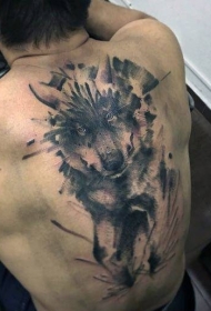 狼的纹身图片   凶残狡狎的狼纹身图案