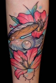 贝壳图案纹身   唯美新颖的贝壳纹身图案