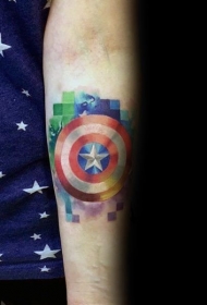 像素风格纹身  趣味而又百变的像素风格纹身图案