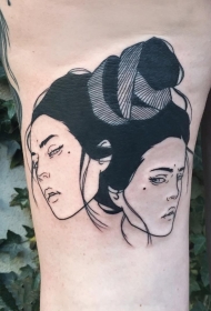 女生人物纹身图案   设计别样的人物纹身图案