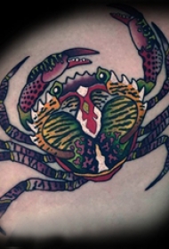 螃蟹纹身图案   个性十足的螃蟹纹身图案缩略频道推荐图