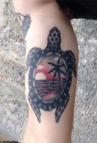 乌龟纹身图案   创意百变的乌龟纹身图案