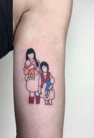 把照片纹在身上   极具纪念性的照片纹身图案