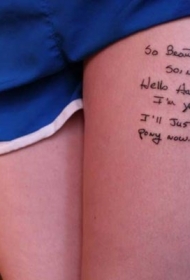 纹身腿上图案   创意百变的腿上纹身图案