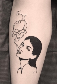 纹身人物图片   设计感十足的人物纹身图案
