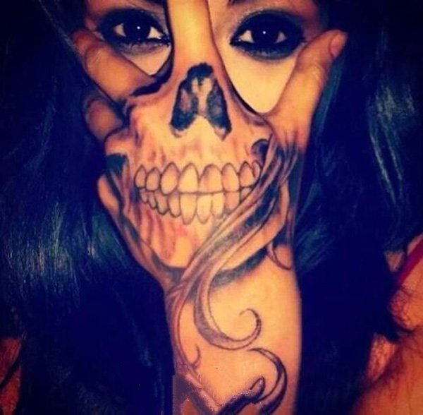 手部纹身图  时尚而又别致的手部纹身图案