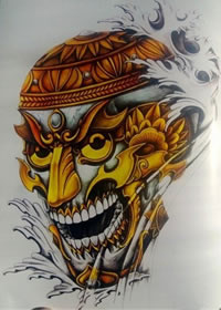 传统年鉴纹身手稿