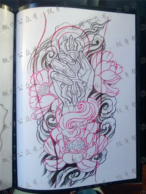 传统年鉴纹身手稿