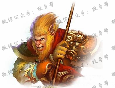 独特个性的孙悟空纹身图案