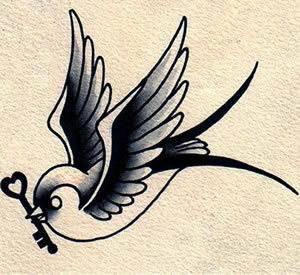 唯美的燕子纹身图案缩略频道推荐图