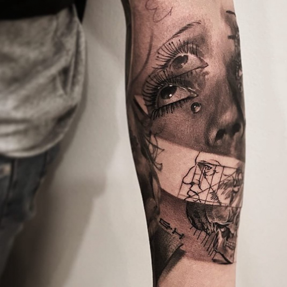 手臂纹身图片创意纹身图案