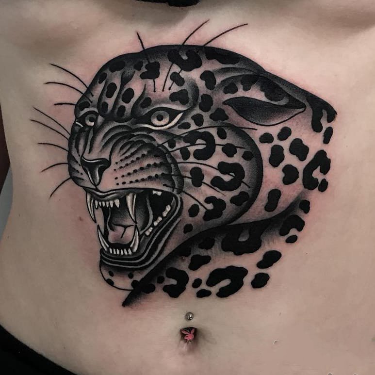 纹身动物   欢蹦乱跳的动物纹身图案