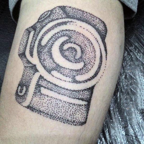 纹身相机    承载记忆的相机纹身图案