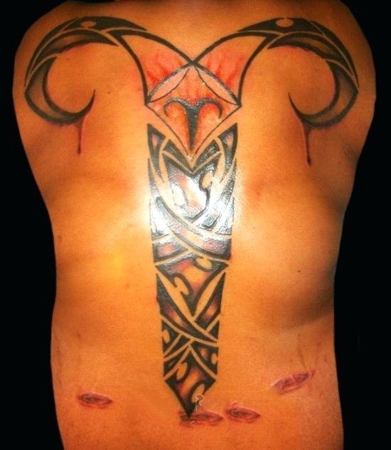 羊的纹身图案   精力旺盛的羊纹身图案