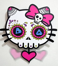 超萌的Kitty猫纹身手稿图案