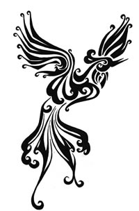 图腾凤凰纹身图案