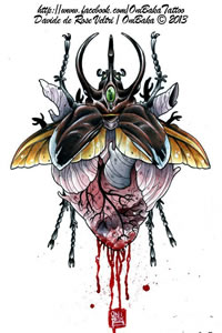 个性的心脏纹身图案