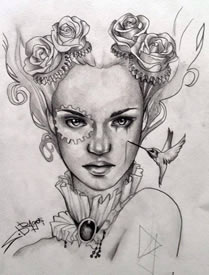 推荐一款人物纹身线稿