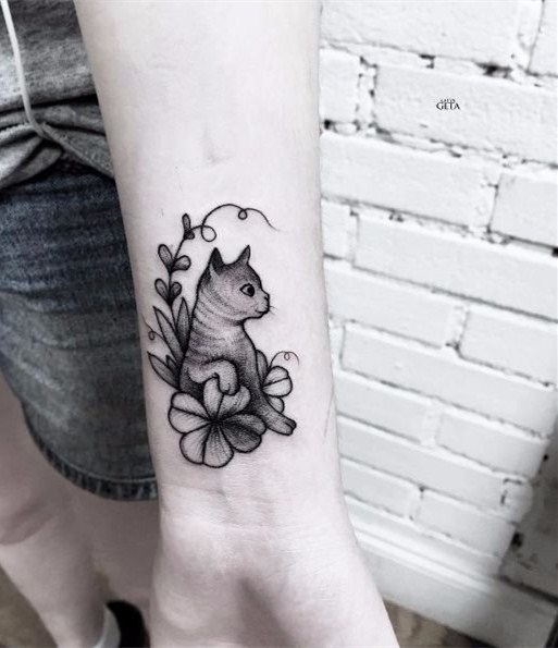 素描纹身图案大全 黑色点刺纹身简笔画素描纹身图案大全