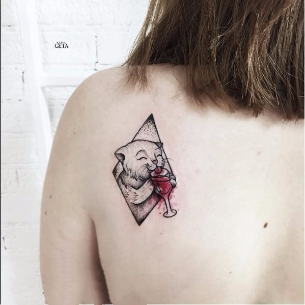 素描纹身图案大全 黑色点刺纹身简笔画素描纹身图案大全