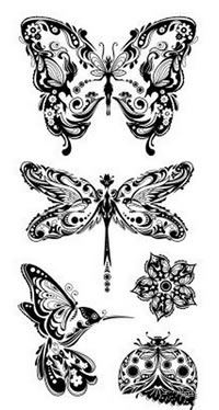 蝴蝶纹身图案大全
