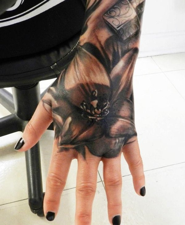 手部纹身图   创意十足的手部纹身图案