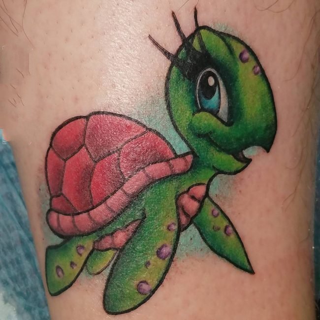 乌龟纹身图案   行动缓慢的乌龟纹身图案