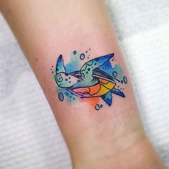 乌龟纹身图案   行动缓慢的乌龟纹身图案