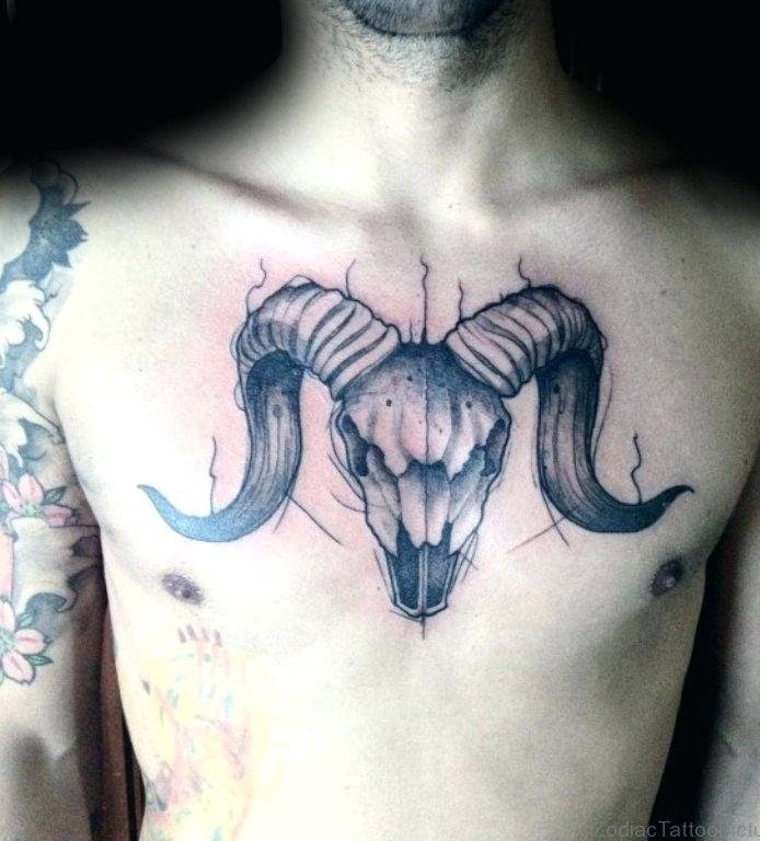 羊的纹身图案   多款设计别样的羊纹身图案