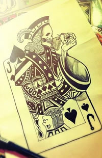 扑克牌纹身图案大全