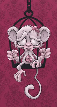 经典小恶魔纹身手稿图片