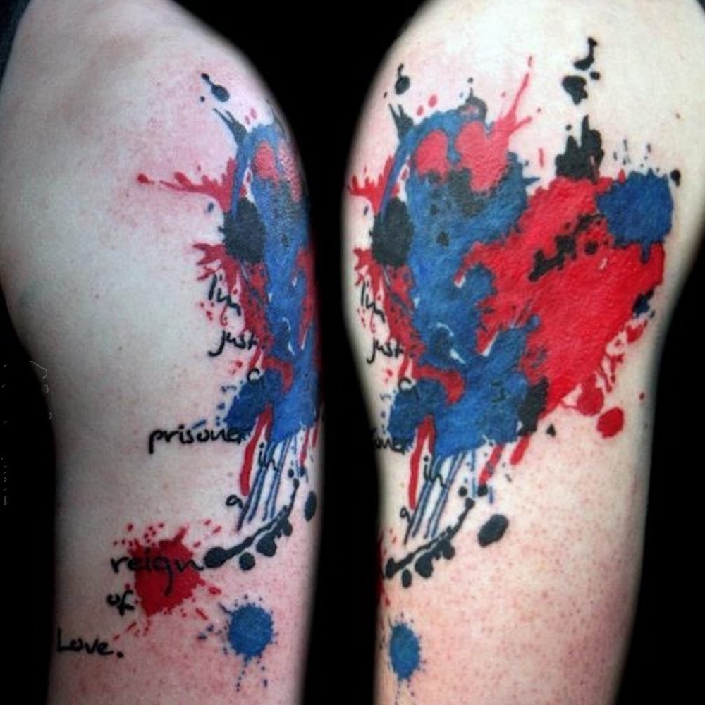 水晶纹身 彩色的水晶纹身钻石和花朵创意纹身图案