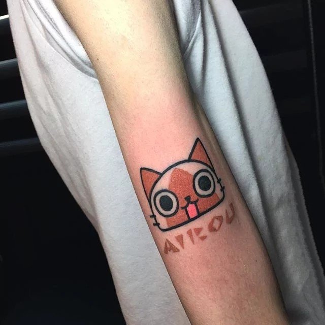 线条纹身小图 女生可爱的黑色线条纹身小图女生小清新风格纹身图案