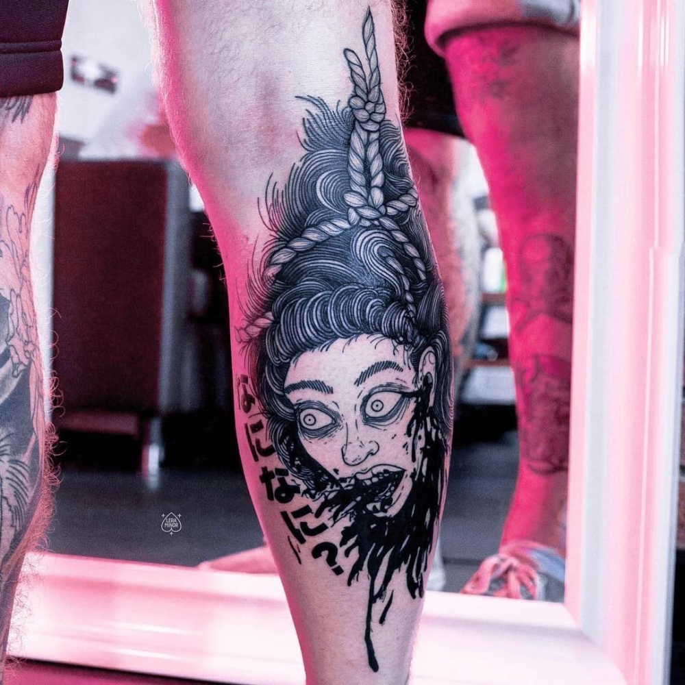 恐怖纹身   多款恐怖骇人的人物纹身图案