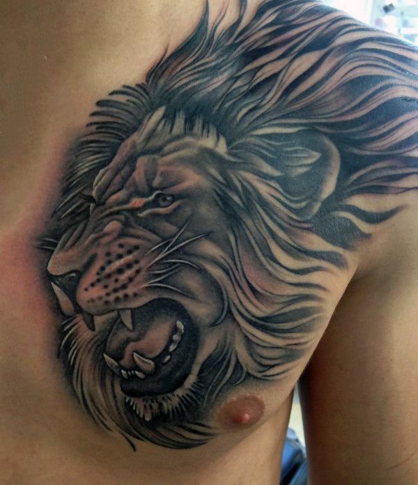 欧美风男简约纹身 霸气的欧美风男简约纹身几何纹身图案