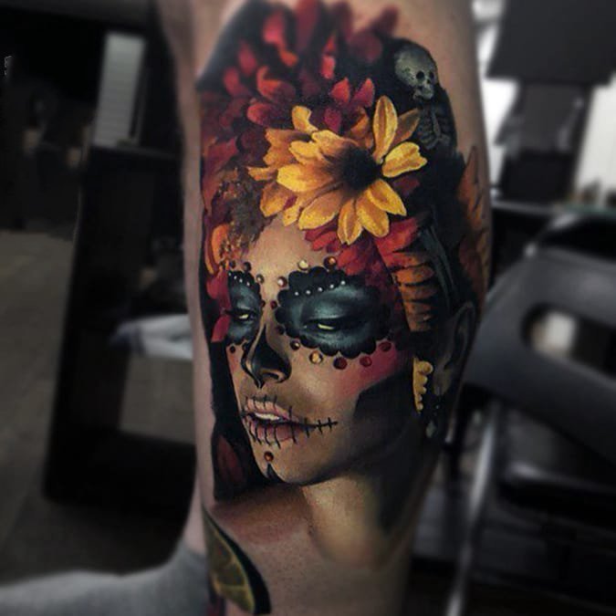 人物纹身图案女   形态各异的女生人物纹身图案