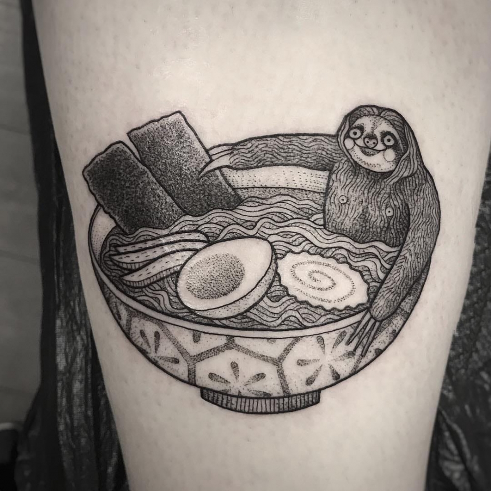 食物纹身   美味可口的面条纹身图案