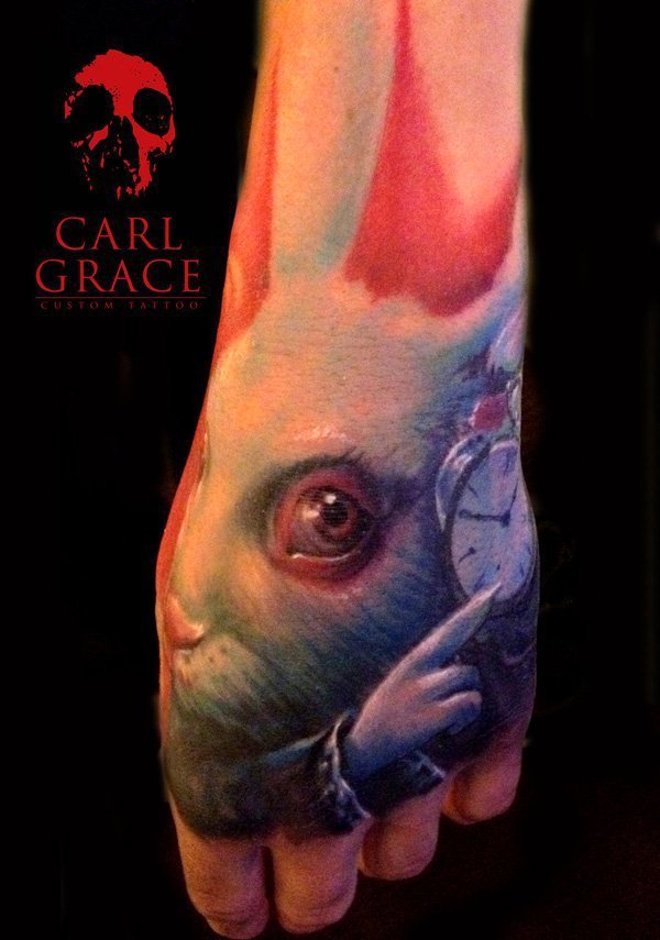 手部纹身图   创意百变的手背纹身图案