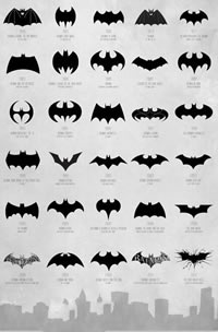 蝙蝠纹身手稿图片